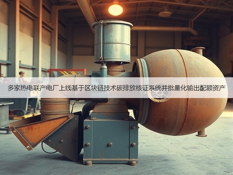 多家热电联产电厂上线基于区块链技术碳排放核证系统并批量化输出配额资产