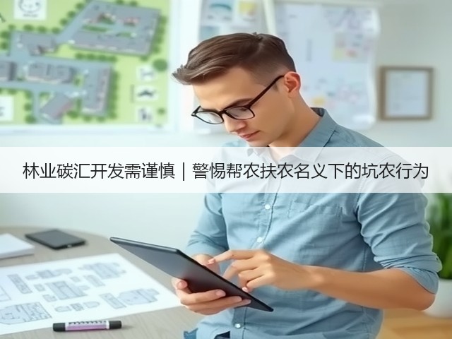 林业碳汇开发需谨慎|警惕帮农扶农名义下的坑农行为(图1) 林业碳汇开发需谨慎|警惕帮农扶农名义下的坑农行为(图1)