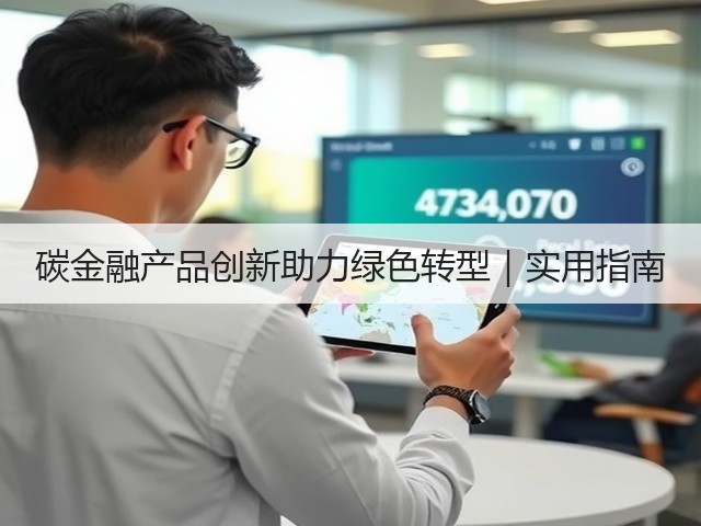 碳金融产品创新助力绿色转型|实用指南(图1) 碳金融产品创新助力绿色转型|实用指南(图1)