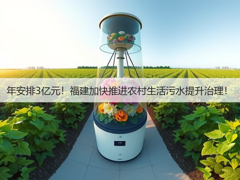 年安排3亿元！福建加快推进农村生活污水提升治理！