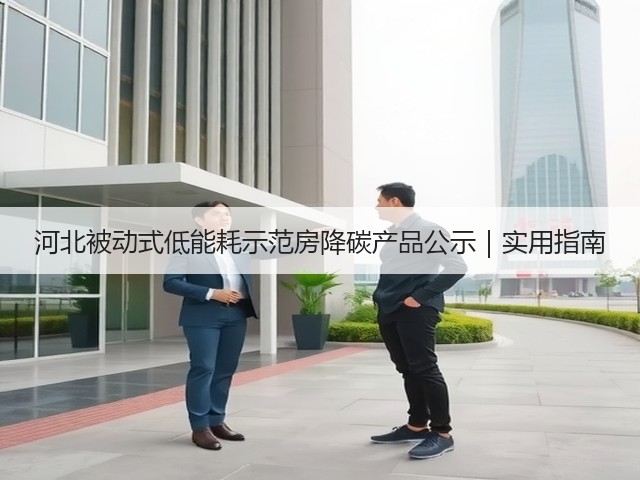 河北被动式低能耗示范房降碳产品公示|实用指南(图2) 河北被动式低能耗示范房降碳产品公示|实用指南(图2)