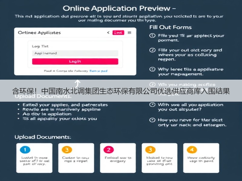 含环保！中国南水北调集团生态环保有限公司优选供应商库入围结果