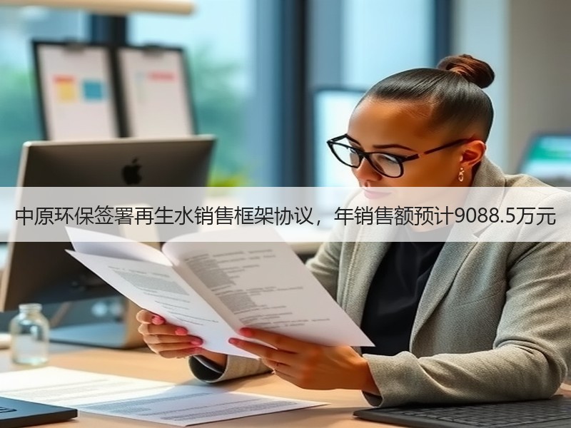 中原环保签署再生水销售框架协议,年销售额预计9088.5万元 中原环保签署再生水销售框架协议,年销售额预计9088.5万元
