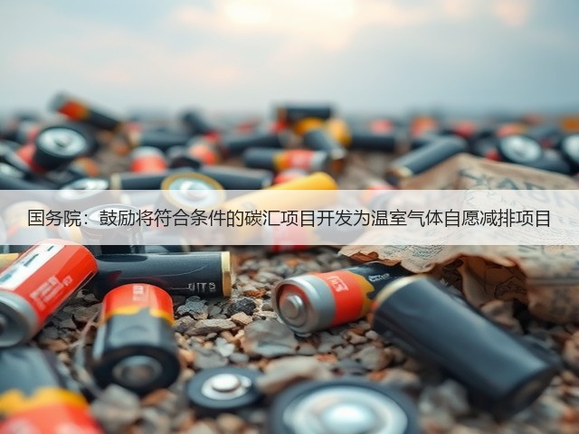 国务院：鼓励将符合条件的碳汇项目开发为温室气体自愿减排项目(图1)