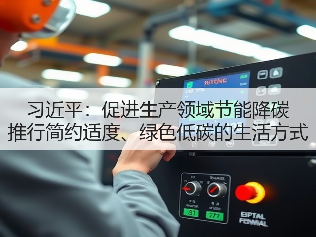 习近平:促进生产领域节能降碳 推行简约适度、绿色低碳的生活方式(图2) 习近平:促进生产领域节能降碳 推行简约适度、绿色低碳的生活方式(图2)