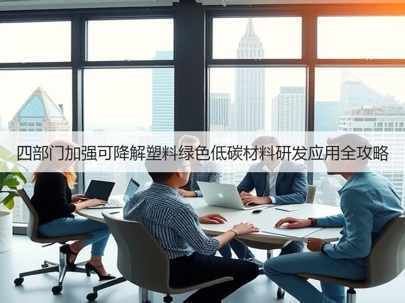 四部门加强可降解塑料绿色低碳材料研发应用全攻略 四部门加强可降解塑料绿色低碳材料研发应用全攻略