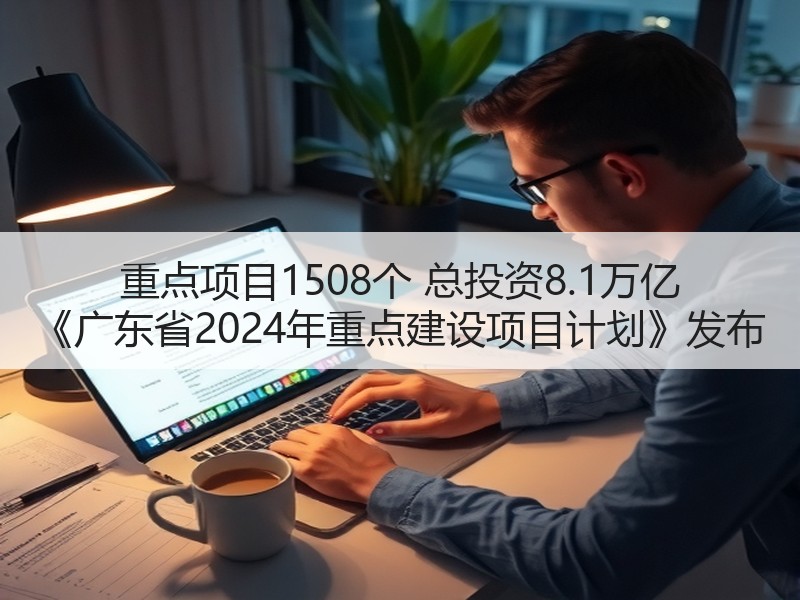 重点项目1508个 总投资8.1万亿 《广东省2024年重点建设项目计划》发布
