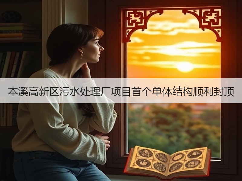 本溪高新区污水处理厂项目首个单体结构顺利封顶