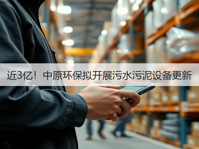 近3亿!中原环保拟开展污水污泥设备更新(图2) 近3亿!中原环保拟开展污水污泥设备更新(图2)