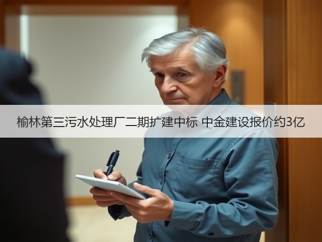 榆林第三污水处理厂二期扩建中标 中金建设报价约3亿(图2) 榆林第三污水处理厂二期扩建中标 中金建设报价约3亿(图2)