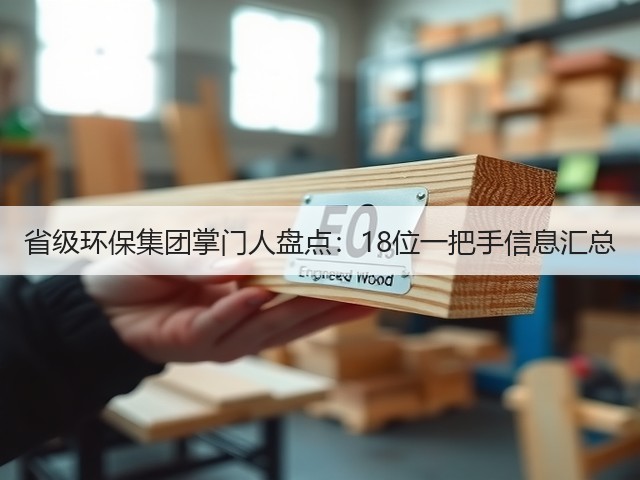 省级环保集团掌门人盘点:18位一把手信息汇总(图3) 省级环保集团掌门人盘点:18位一把手信息汇总(图3)