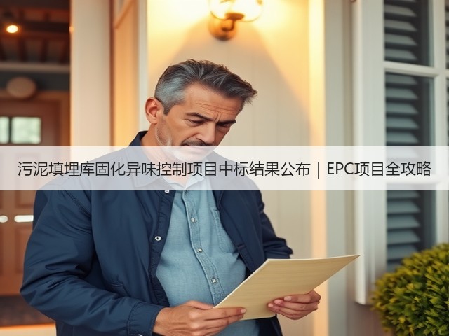 污泥填埋库固化异味控制项目中标结果公布|EPC项目全攻略(图2) 污泥填埋库固化异味控制项目中标结果公布|EPC项目全攻略(图2)