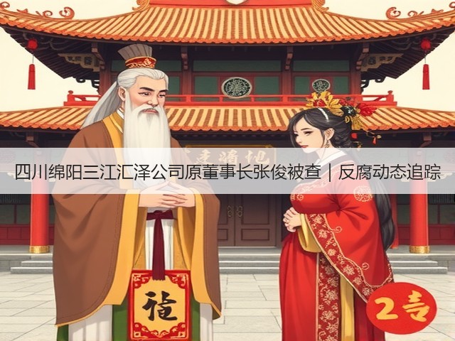四川绵阳三江汇泽公司原董事长张俊被查|反腐动态追踪(图1) 四川绵阳三江汇泽公司原董事长张俊被查|反腐动态追踪(图1)