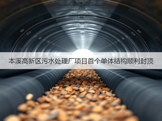 本溪高新区污水处理厂项目首个单体结构顺利封顶(图2) 本溪高新区污水处理厂项目首个单体结构顺利封顶(图2)