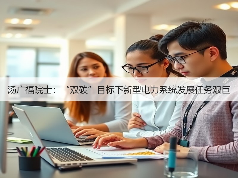 汤广福院士：“双碳”目标下新型电力系统发展任务艰巨