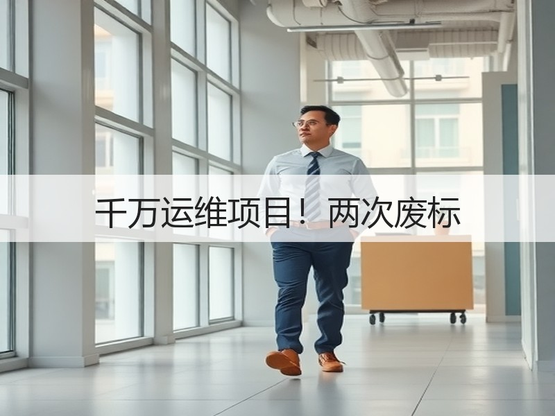千万运维项目！两次废标
