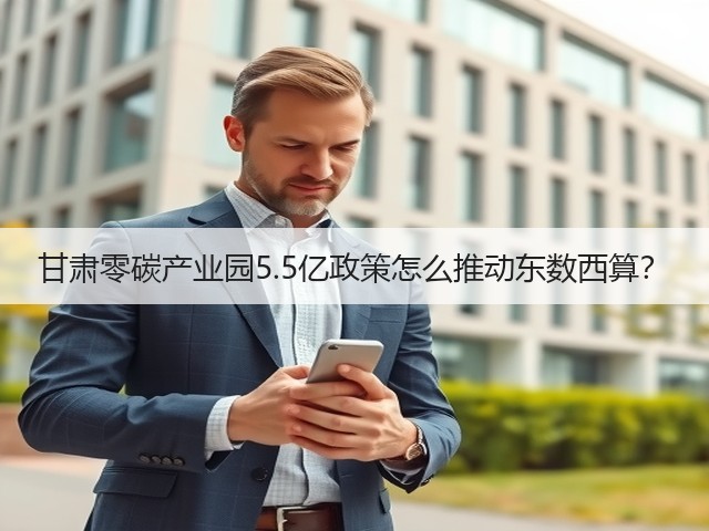 甘肃零碳产业园5.5亿政策怎么推动东数西算?(图2) 甘肃零碳产业园5.5亿政策怎么推动东数西算?(图2)
