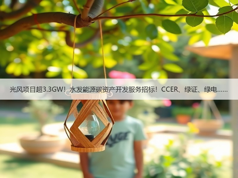 光风项目超3.3GW!水发能源碳资产开发服务招标!CCER、绿证、绿电…… 光风项目超3.3GW!水发能源碳资产开发服务招标!CCER、绿证、绿电……