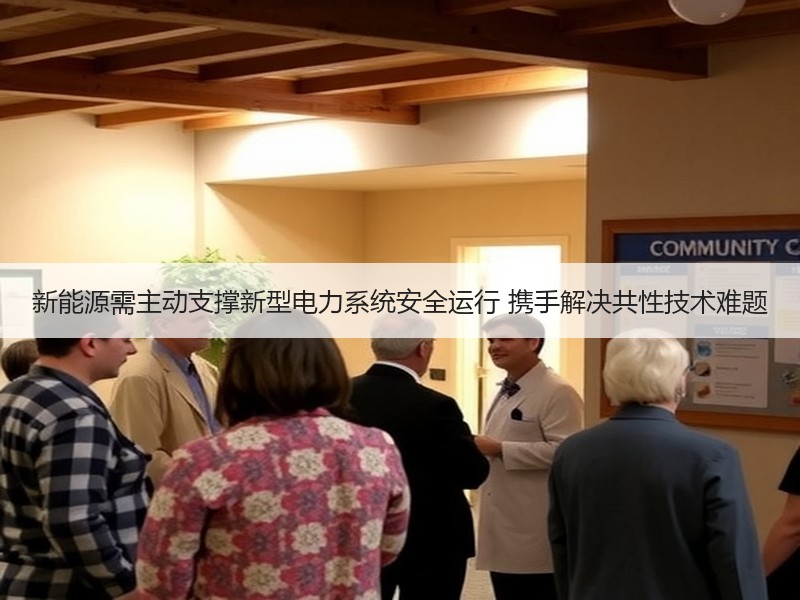 新能源需主动支撑新型电力系统安全运行 携手解决共性技术难题