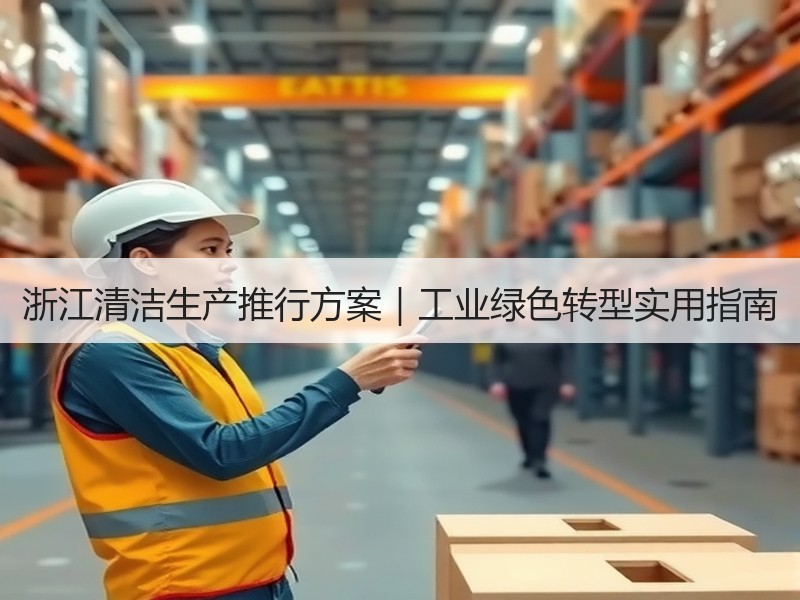 浙江清洁生产推行方案|工业绿色转型实用指南 浙江清洁生产推行方案|工业绿色转型实用指南