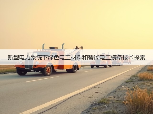 新型电力系统下绿色电工材料和智能电工装备技术探索(图3) 新型电力系统下绿色电工材料和智能电工装备技术探索(图3)