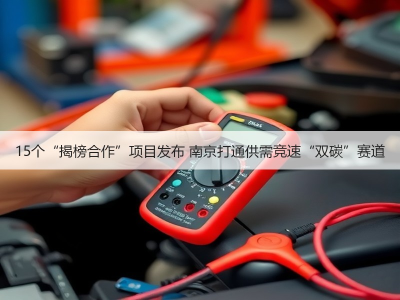 15个“揭榜合作”项目发布 南京打通供需竞速“双碳”赛道