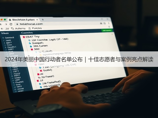 2024年美丽中国行动者名单公布｜十佳志愿者与案例亮点解读(图2)