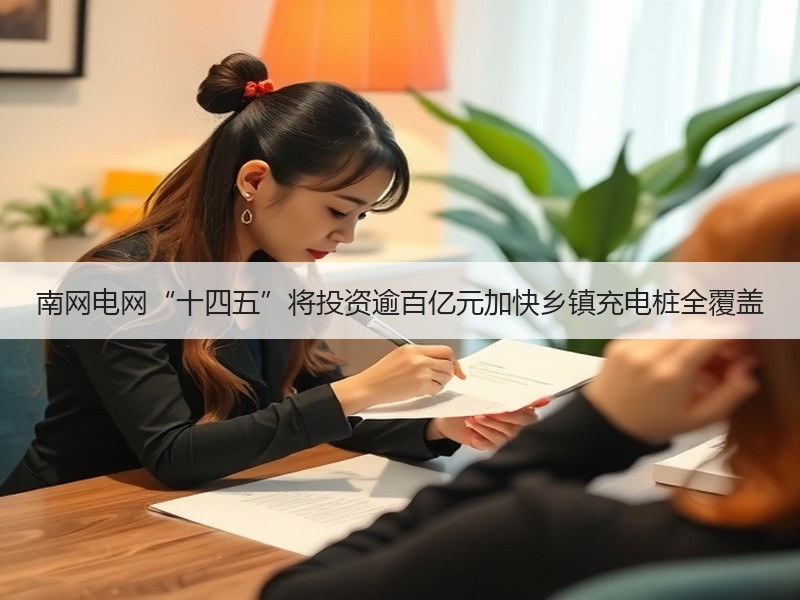 南网电网“十四五”将投资逾百亿元加快乡镇充电桩全覆盖