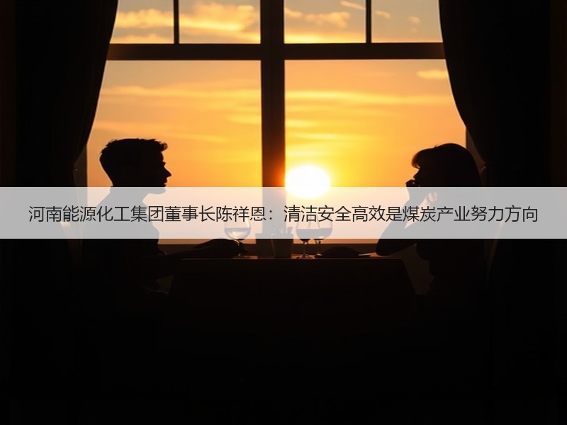河南能源化工集团董事长陈祥恩：清洁安全高效是煤炭产业努力方向