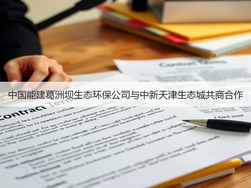 中国能建葛洲坝生态环保公司与中新天津生态城共商合作