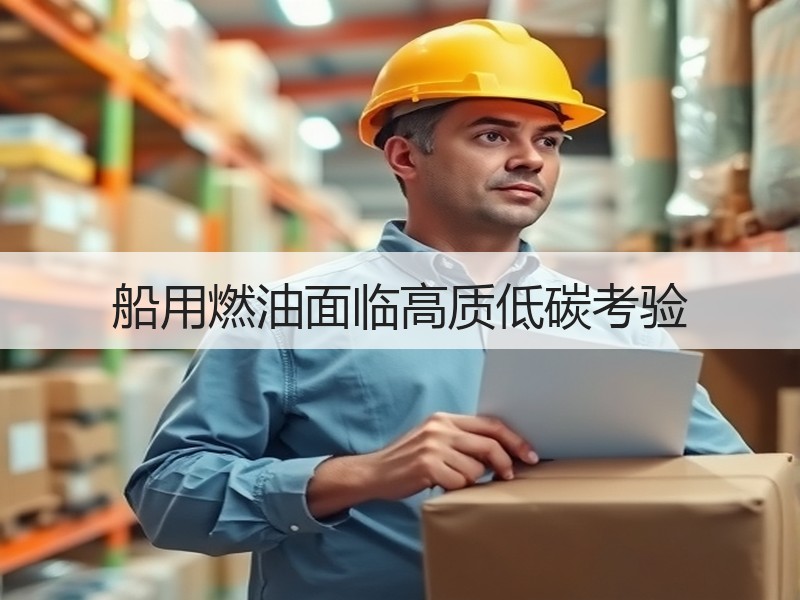 船用燃油面临高质低碳考验
