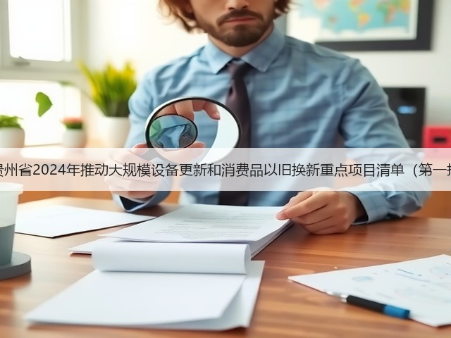 关于印发《贵州省2024年推动大规模设备更新和消费品以旧换新重点项目清单(第一批)》的通知(图1) 关于印发《贵州省2024年推动大规模设备更新和消费品以旧换新重点项目清单(第一批)》的通知(图1)