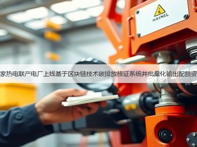多家热电联产电厂上线基于区块链技术碳排放核证系统并批量化输出配额资产(图1)