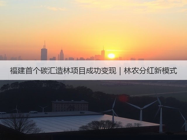 福建首个碳汇造林项目成功变现|林农分红新模式(图2) 福建首个碳汇造林项目成功变现|林农分红新模式(图2)