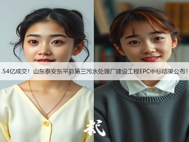 1.54亿成交！山东泰安东平县第三污水处理厂建设工程EPC中标结果公布！(图1)