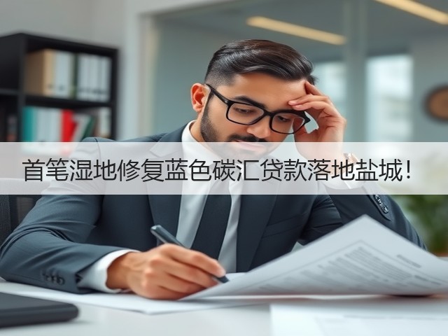 首笔湿地修复蓝色碳汇贷款落地盐城!(图2) 首笔湿地修复蓝色碳汇贷款落地盐城!(图2)