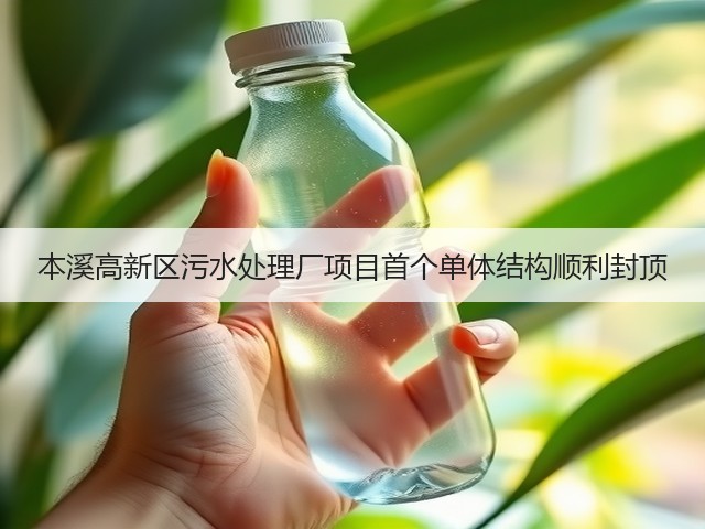 本溪高新区污水处理厂项目首个单体结构顺利封顶(图3) 本溪高新区污水处理厂项目首个单体结构顺利封顶(图3)