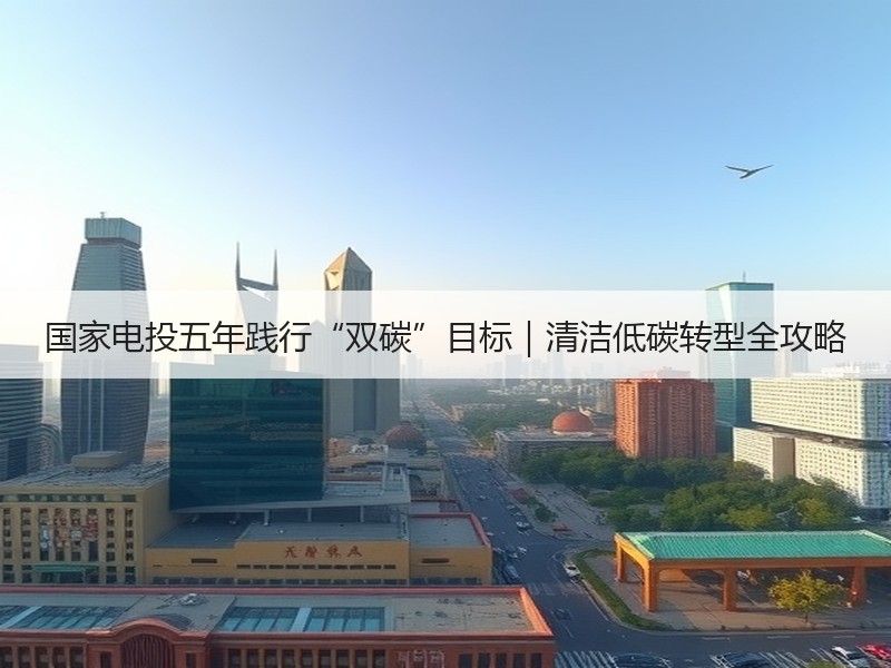 国家电投五年践行“双碳”目标｜清洁低碳转型全攻略