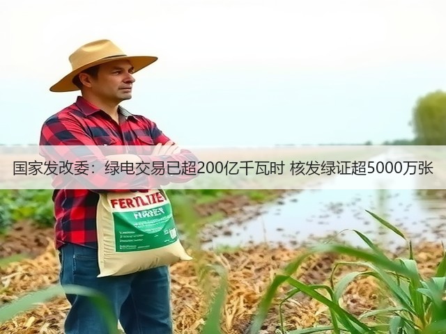 国家发改委:绿电交易已超200亿千瓦时 核发绿证超5000万张(图1) 国家发改委:绿电交易已超200亿千瓦时 核发绿证超5000万张(图1)