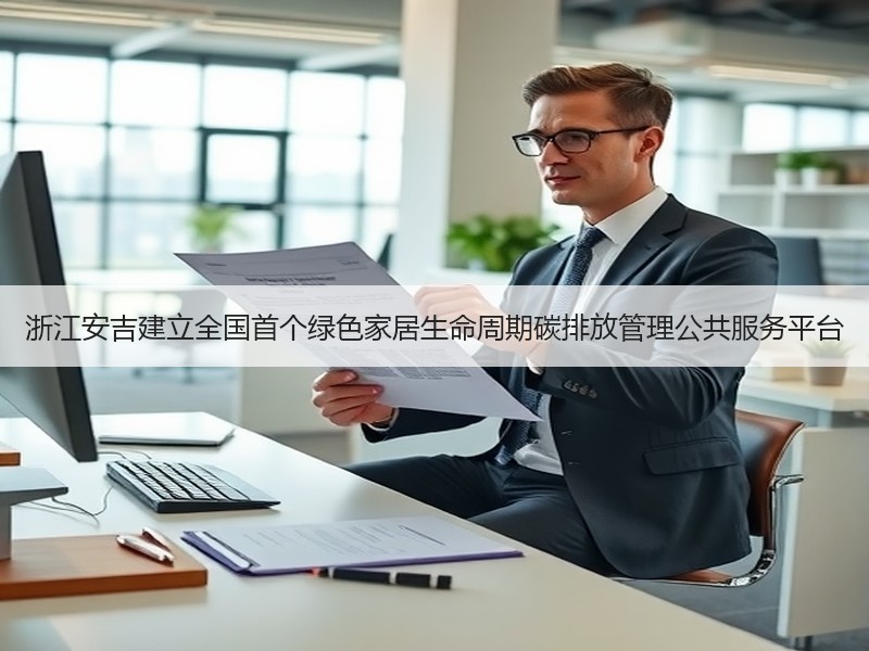 浙江安吉建立全国首个绿色家居生命周期碳排放管理公共服务平台