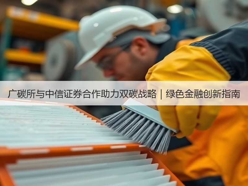 广碳所与中信证券合作助力双碳战略｜绿色金融创新指南