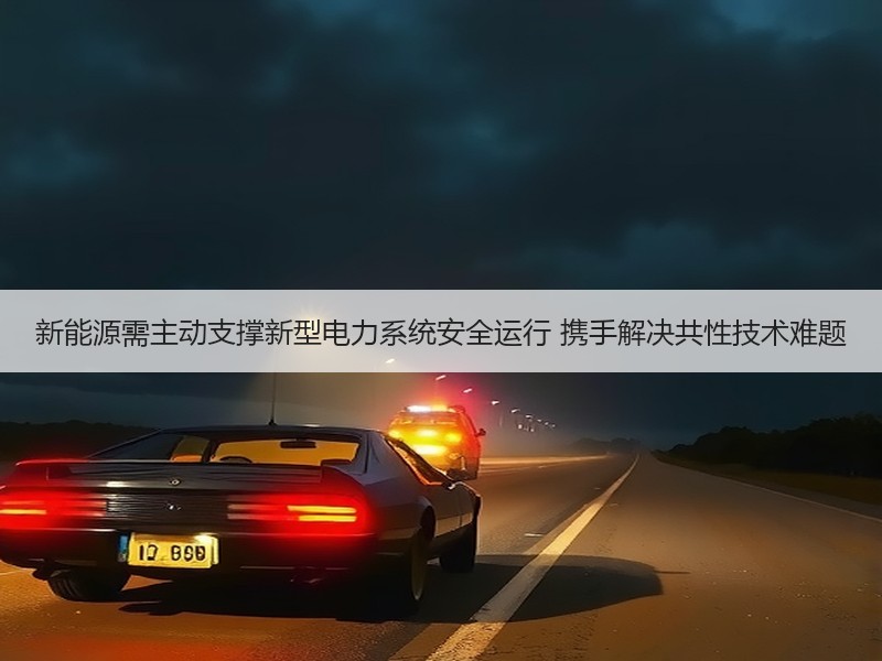 新能源需主动支撑新型电力系统安全运行 携手解决共性技术难题