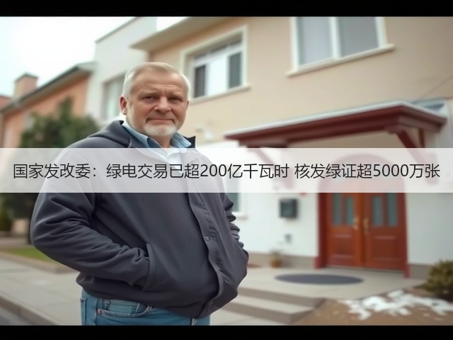 国家发改委:绿电交易已超200亿千瓦时 核发绿证超5000万张(图1) 国家发改委:绿电交易已超200亿千瓦时 核发绿证超5000万张(图1)