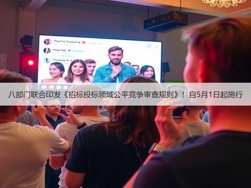 八部门联合印发《招标投标领域公平竞争审查规则》！自5月1日起施行