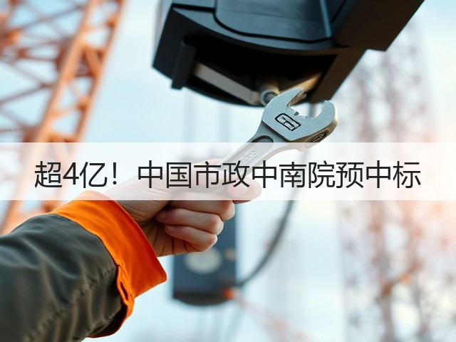 超4亿!中国市政中南院预中标(图1) 超4亿!中国市政中南院预中标(图1)