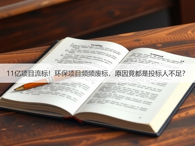 11亿项目流标!环保项目频频废标,原因竟都是投标人不足?(图3) 11亿项目流标!环保项目频频废标,原因竟都是投标人不足?(图3)