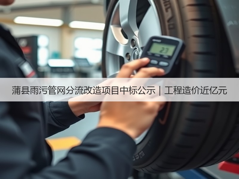 蒲县雨污管网分流改造项目中标公示｜工程造价近亿元