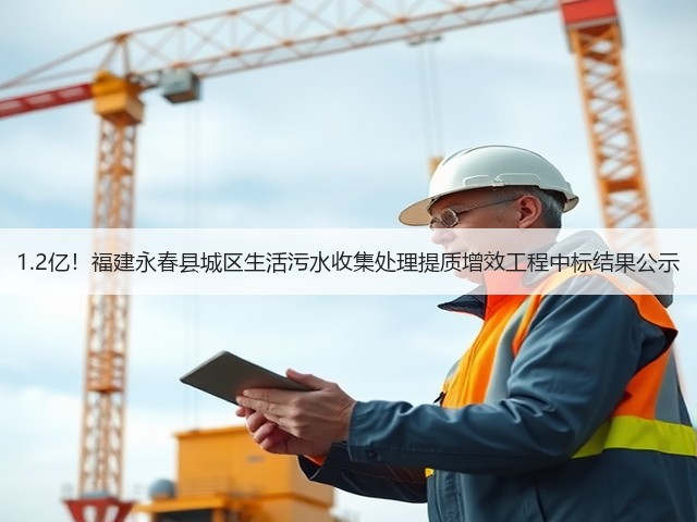 1.2亿!福建永春县城区生活污水收集处理提质增效工程中标结果公示(图1) 1.2亿!福建永春县城区生活污水收集处理提质增效工程中标结果公示(图1)