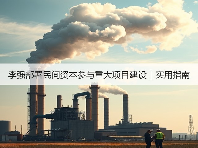 李强部署民间资本参与重大项目建设|实用指南(图1) 李强部署民间资本参与重大项目建设|实用指南(图1)