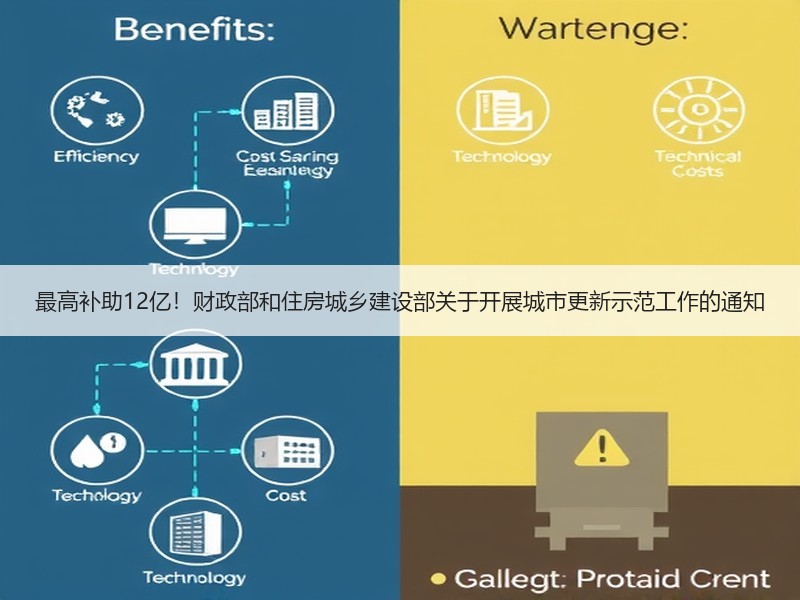 最高补助12亿！财政部和住房城乡建设部关于开展城市更新示范工作的通知